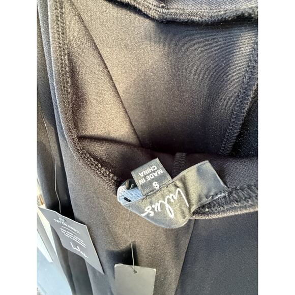 Lulu’s Thinking Out Loud Backless Black Sexy Halter Wide Leg Jumpsuit Small NWT - Picture 7 of 7